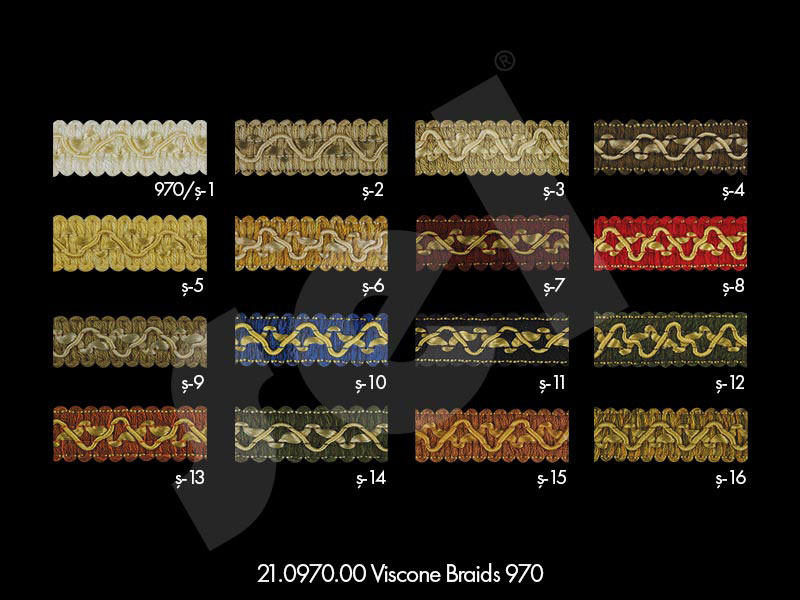 Viscone Braids 970 - Curtain Accessories