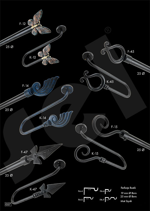 Gardenya Rustik - Perde Aksesuarları