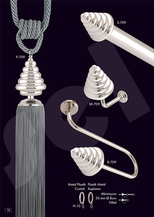 Gümüş Rustik - Perde Aksesuarları