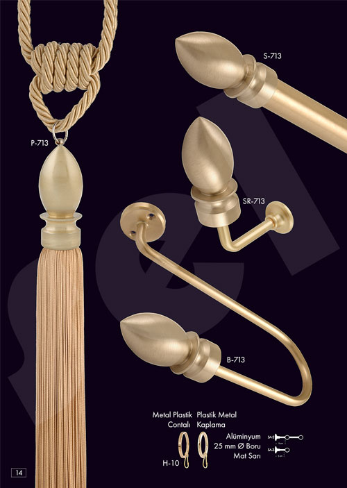 Gümüş Rustik - Perde Aksesuarları