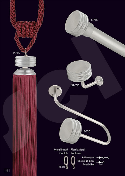 Gümüş Rustik - Perde Aksesuarları