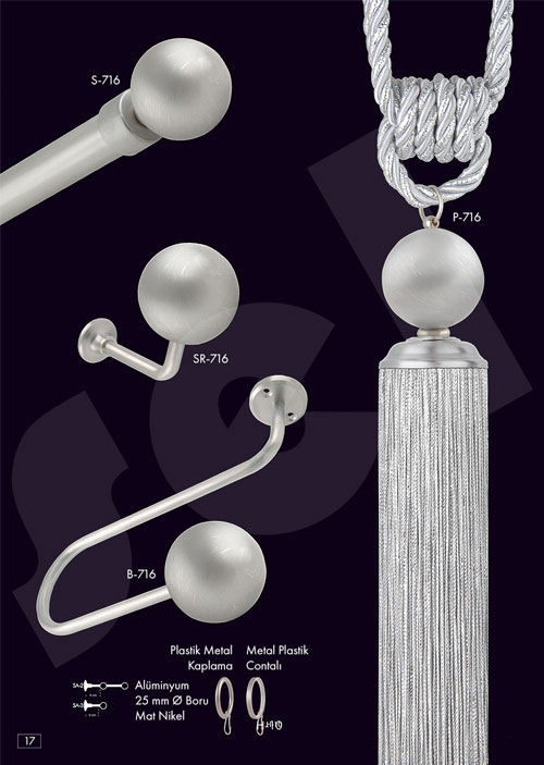 Gümüş Rustik - Perde Aksesuarları