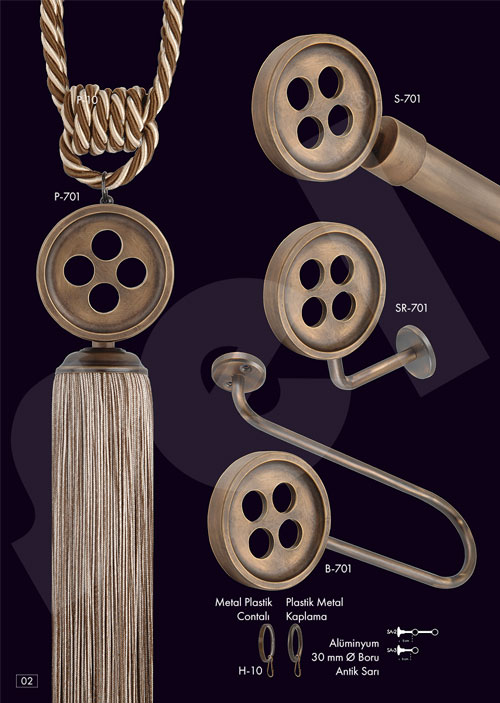 Gümüş Rustik - Perde Aksesuarları