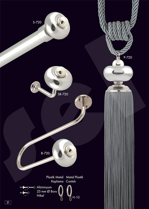 Gümüş Rustik - Perde Aksesuarları