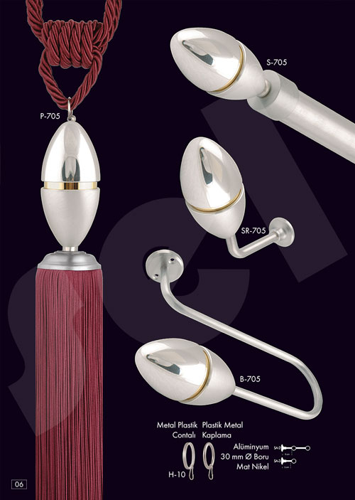 Gümüş Rustik - Perde Aksesuarları