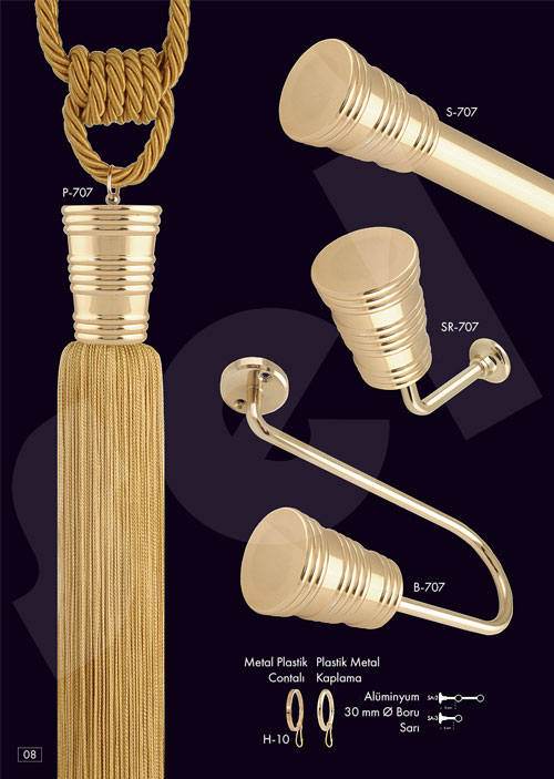 Gümüş Rustik - Perde Aksesuarları