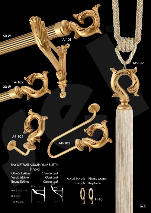 Kamelya Rustik - Perde Aksesuarları