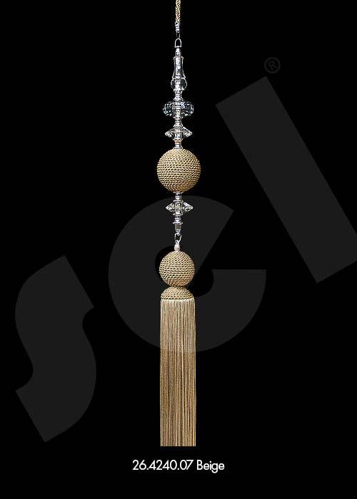 Ornament Tassel Eiffel Beige - Curtain Accessories