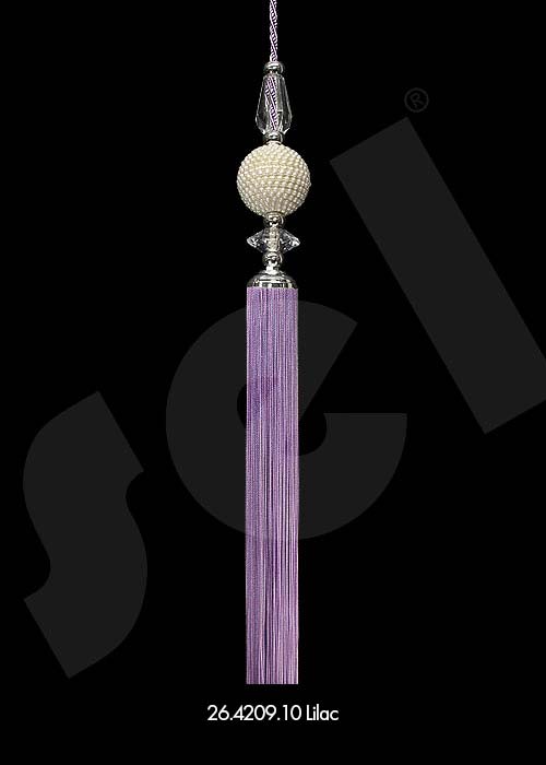 Ornament Tassel İncili Lilac - Curtain Accessories