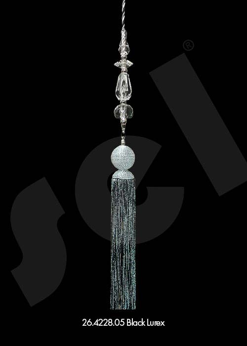 Ornament Tassel Sarma Kafa Black - Curtain Accessories