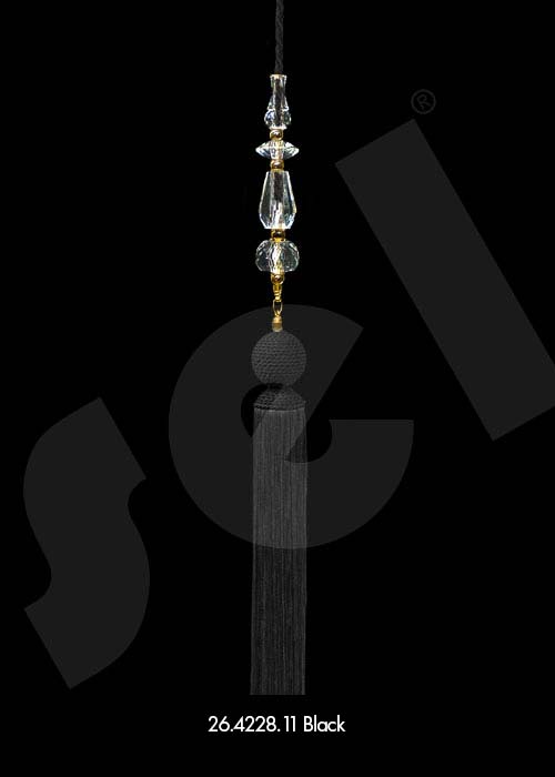 Ornament Tassel Sarma Kafa Black - Curtain Accessories