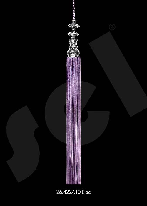 Ornament Tassel Şeffaf Kafalı Purple - Curtain Accessories