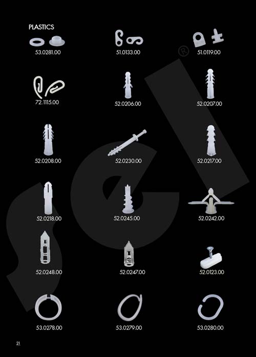 Plastikler - Perde Aksesuarları