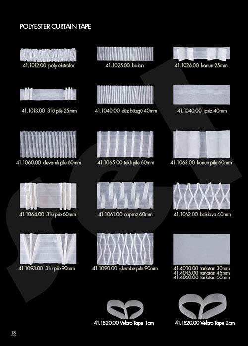 Polyester Curtain Tape - Curtain Accessories