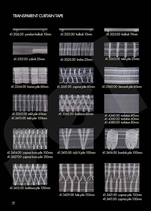 Transparent Curtain Tape - Curtain Accessories