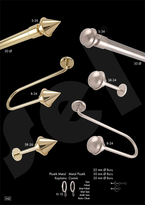 Yakut Rustik - Perde Aksesuarları