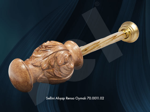 Sellini Ahşap Renso Oymalı - Perde Aksesuarları