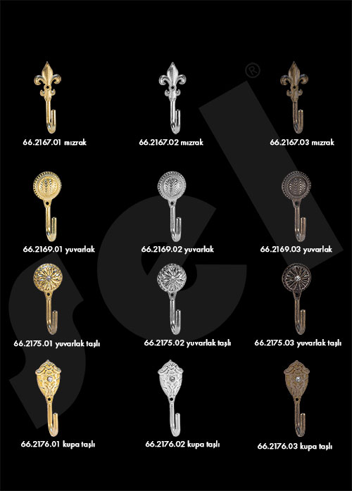 Bronz Askılar - Perde Aksesuarları