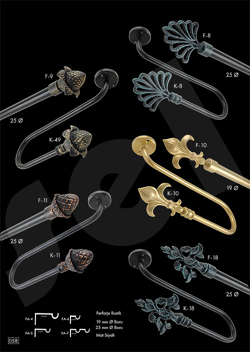 Gardenya Rustik - Perde Aksesuarları