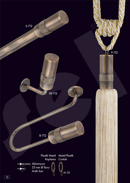 Gümüş Rustik - Perde Aksesuarları