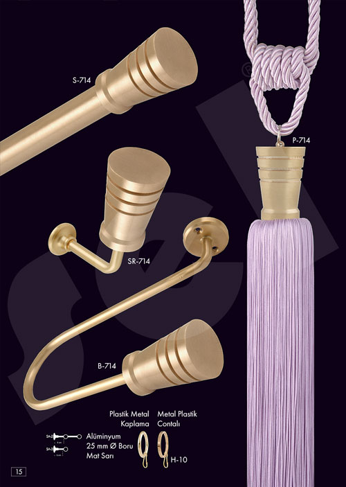 Gümüş Rustik - Perde Aksesuarları