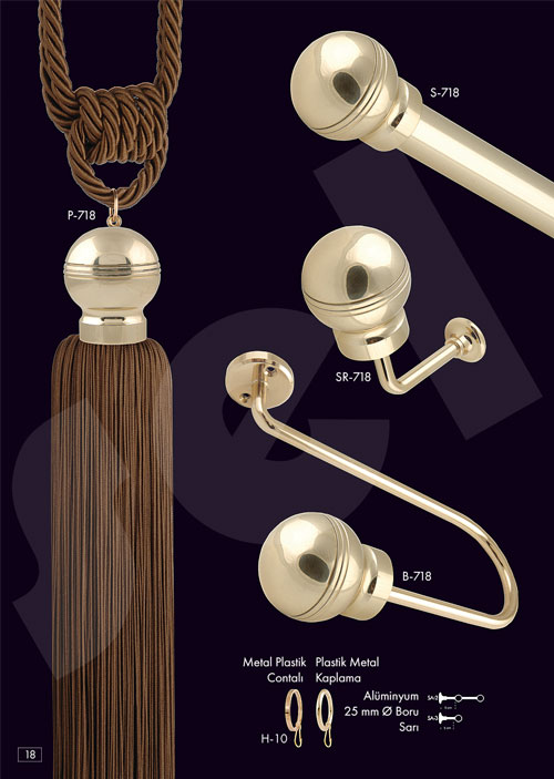 Gümüş Rustik - Perde Aksesuarları