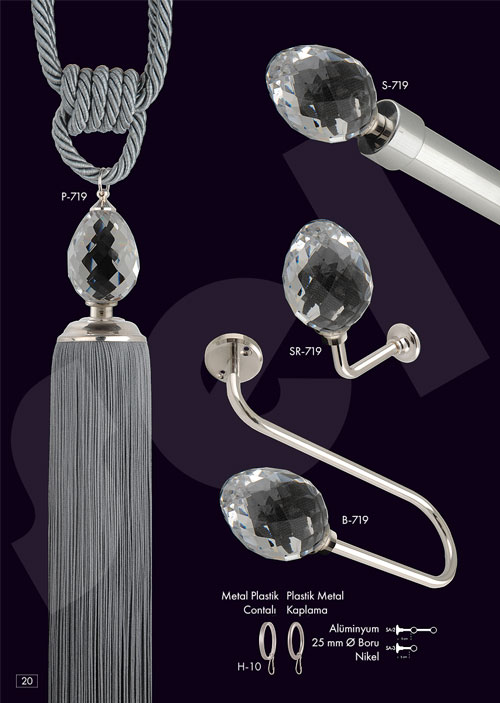 Gümüş Rustik - Perde Aksesuarları