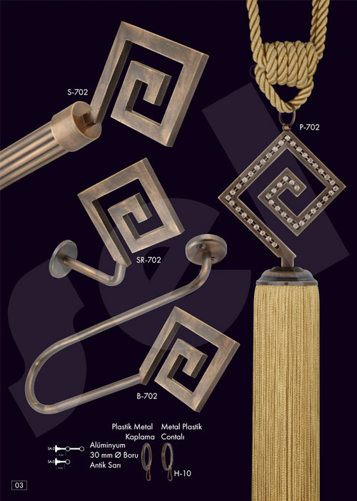 Gümüş Rustik - Perde Aksesuarları