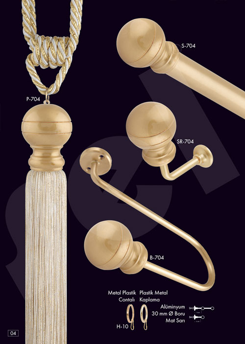 Gümüş Rustik - Perde Aksesuarları