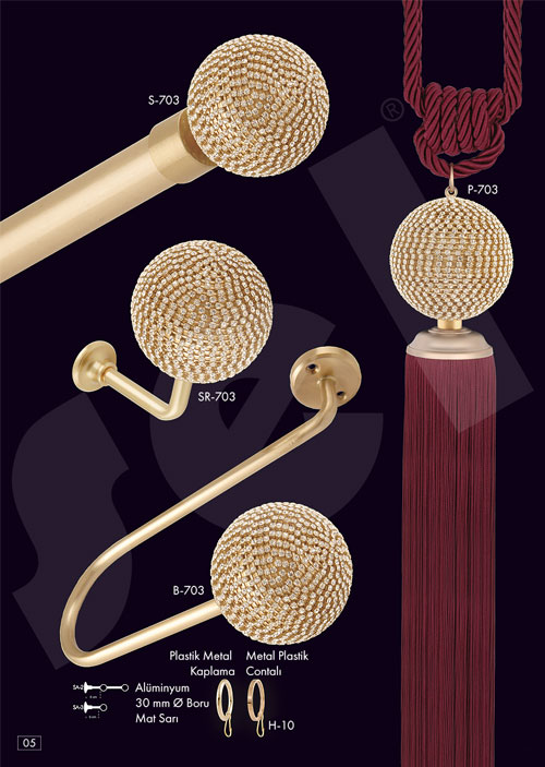 Gümüş Rustik - Perde Aksesuarları