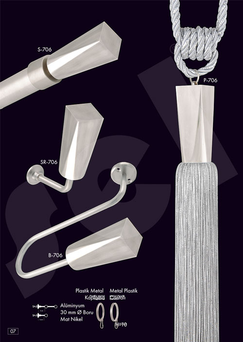 Gümüş Rustik - Perde Aksesuarları