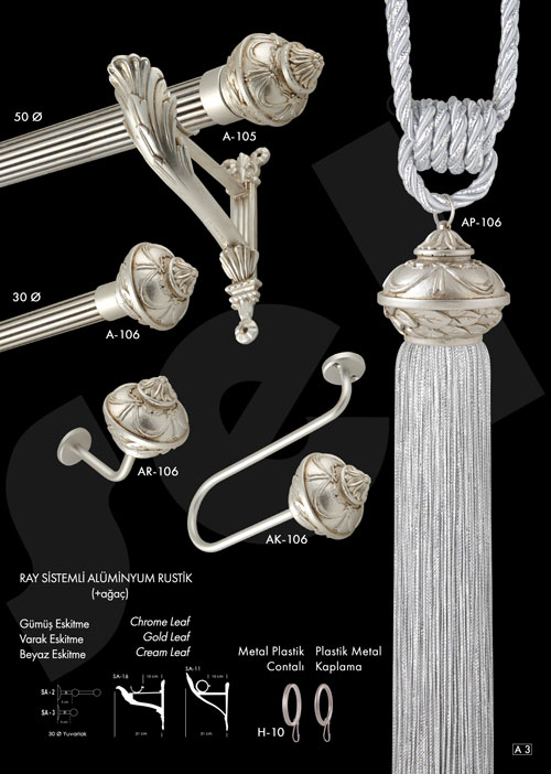 Kamelya Rustik - Perde Aksesuarları