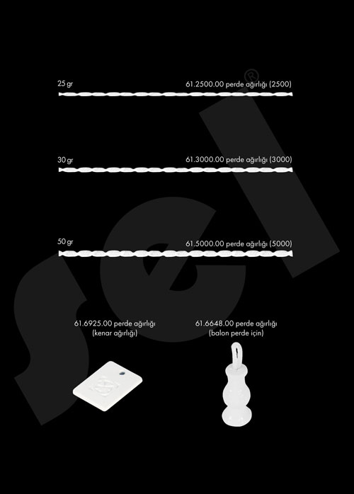 Perde Ağırlıkları