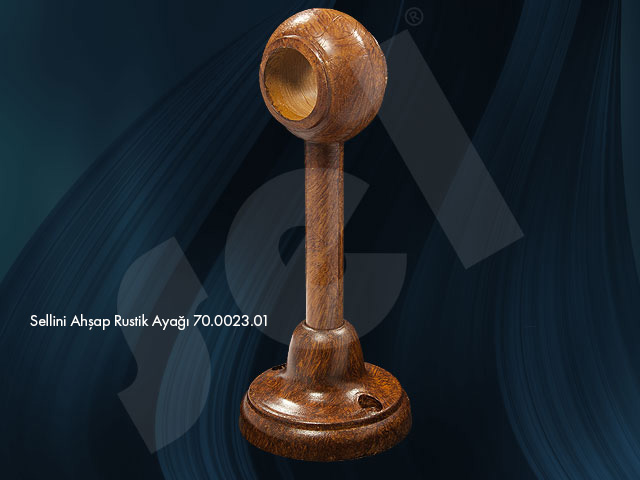Sellini Ahşap Rustik Ayağı - Perde Aksesuarları