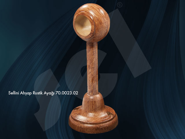 Sellini Ahşap Rustik Ayağı - Perde Aksesuarları