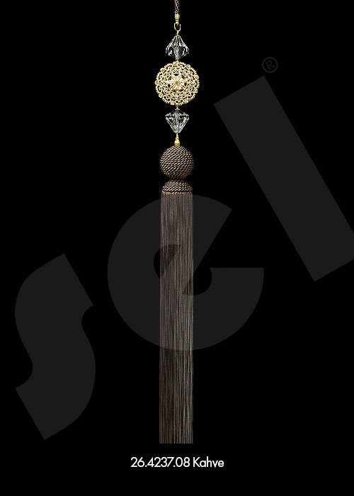 Sarkıt Elmas Madalyonlu - Perde Aksesuarları