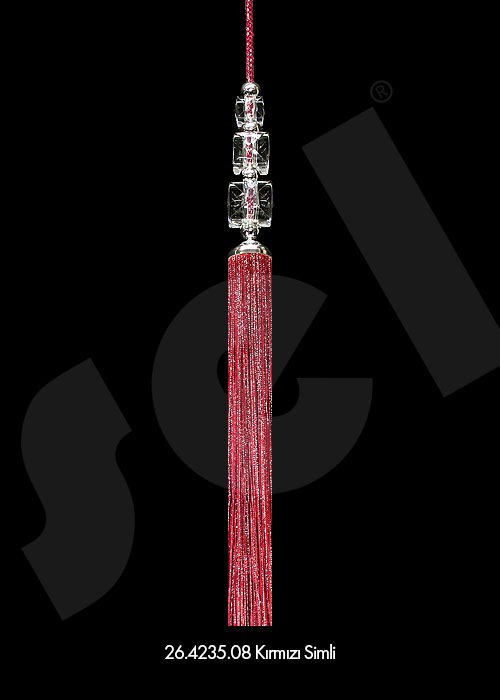 Sarkıt Üçlü Kare Taşlı - Perde Aksesuarları