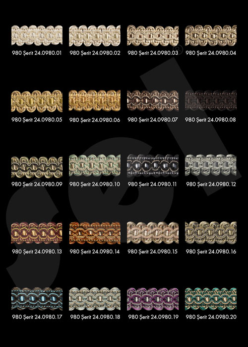 Sutaşı Şeritler - Galonlar - Perde Aksesuarları